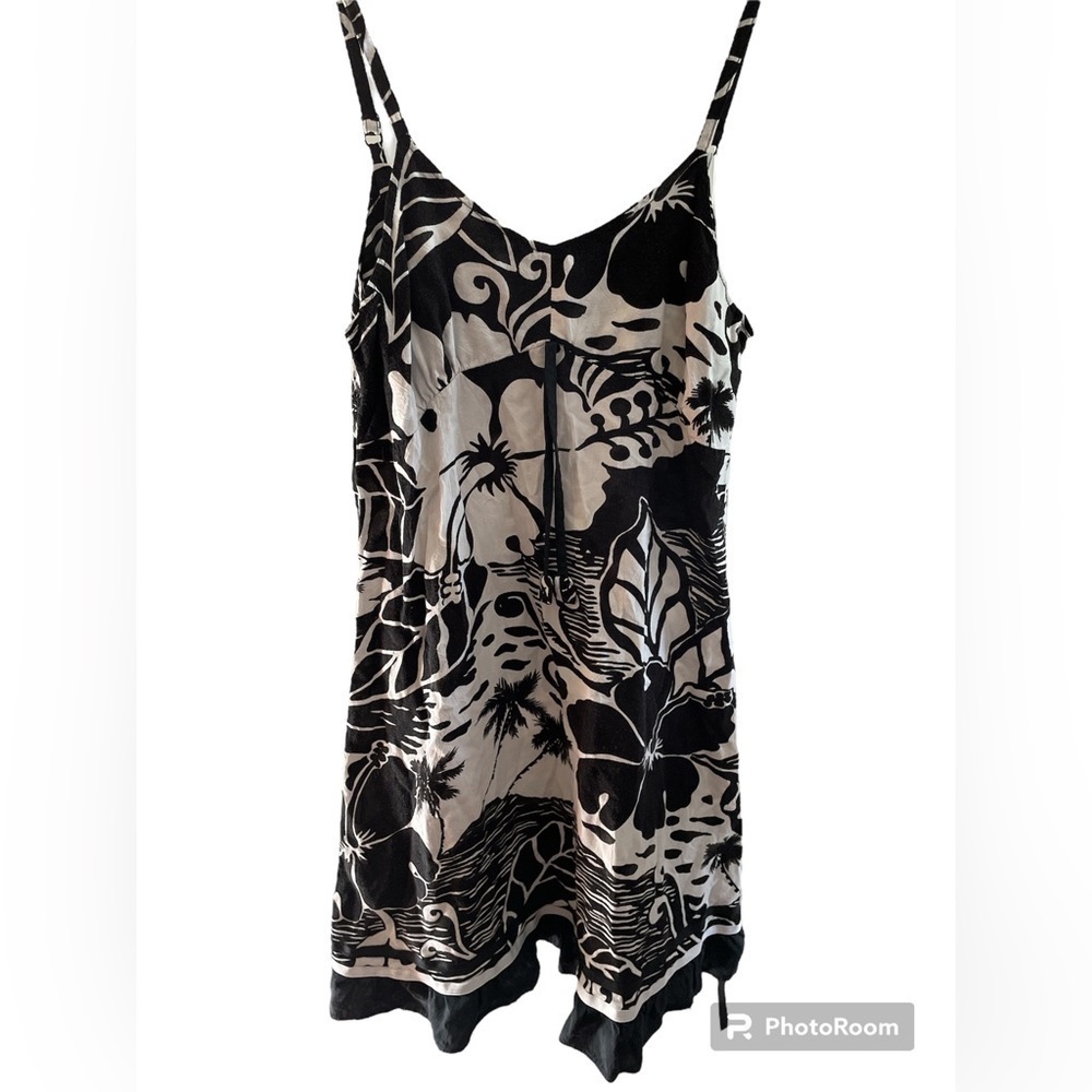 Jams World girls floral black white dress